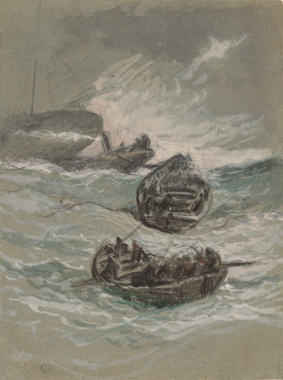 Le Naufrage, vers 1880 - Elihu Vedder