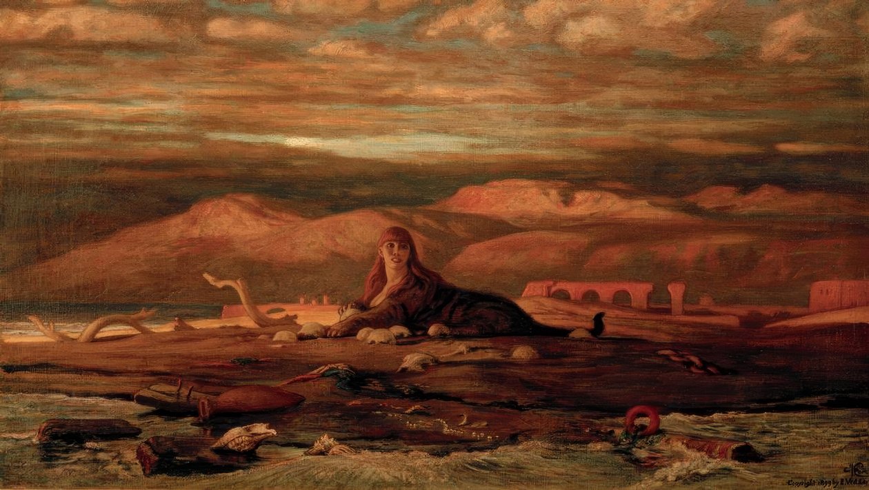 Le Sphinx au bord de la mer - Elihu Vedder