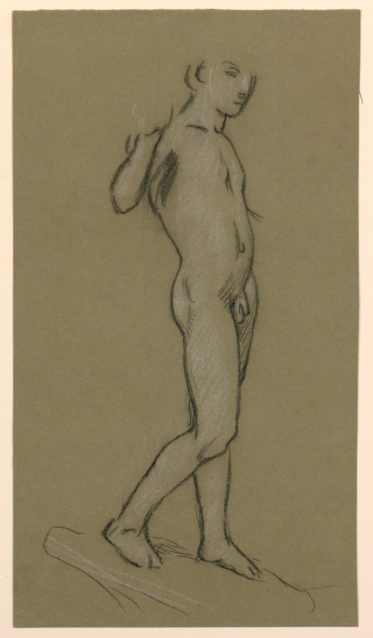 Étude de figure pour un design de fontaine - Elihu Vedder