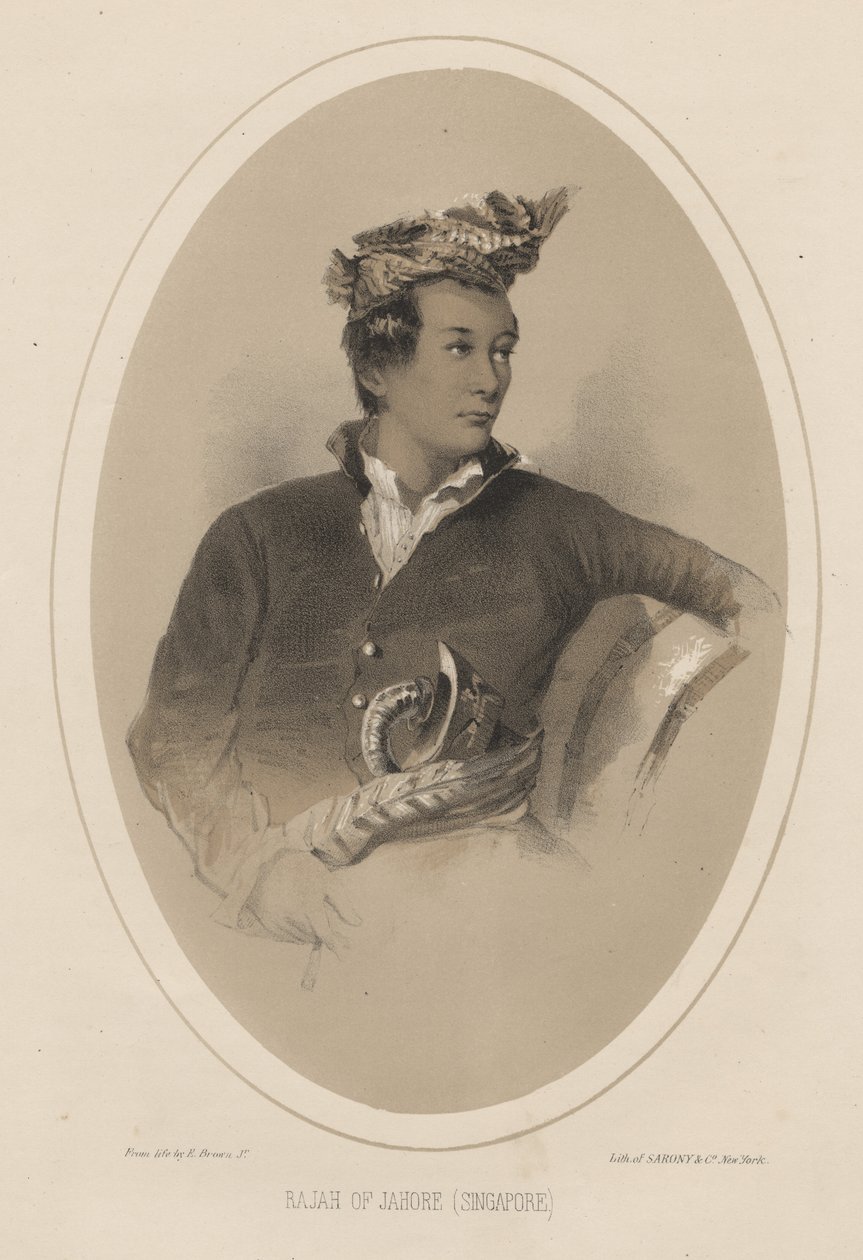 Raja de Jahore (Singapour), 1855 - Eliphalet Brown