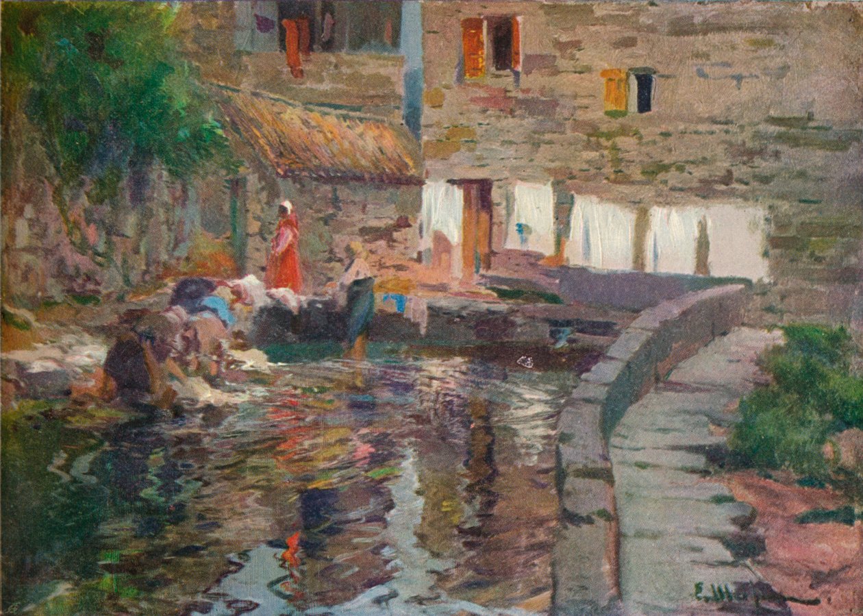 Lavandières, Pontevedra, c1904 - Eliseo Meifren y Roig