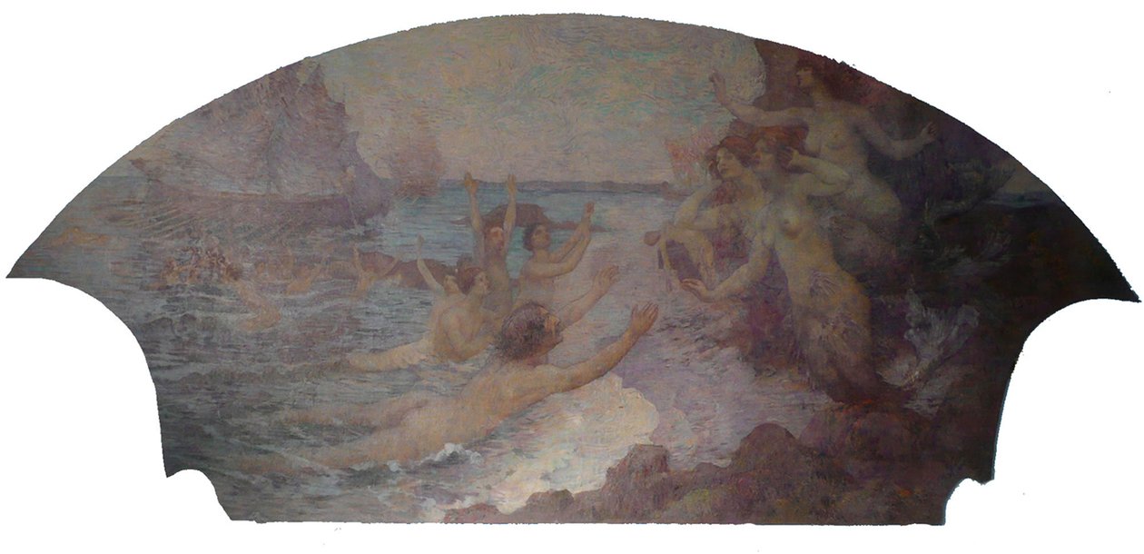 Arts lyriques - Inspiration musicale - Panneau latéral du foyer du Théâtre Municipal de Rio de Janeiro - Eliseu Visconti