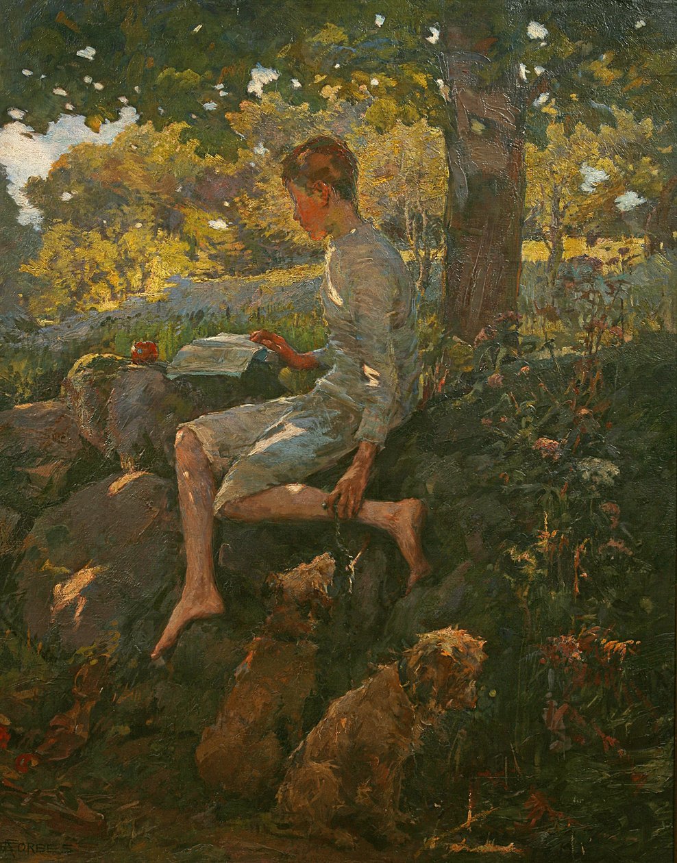 La demi-journée de congé, 1909 - Elizabeth Adela Stanhope Forbes