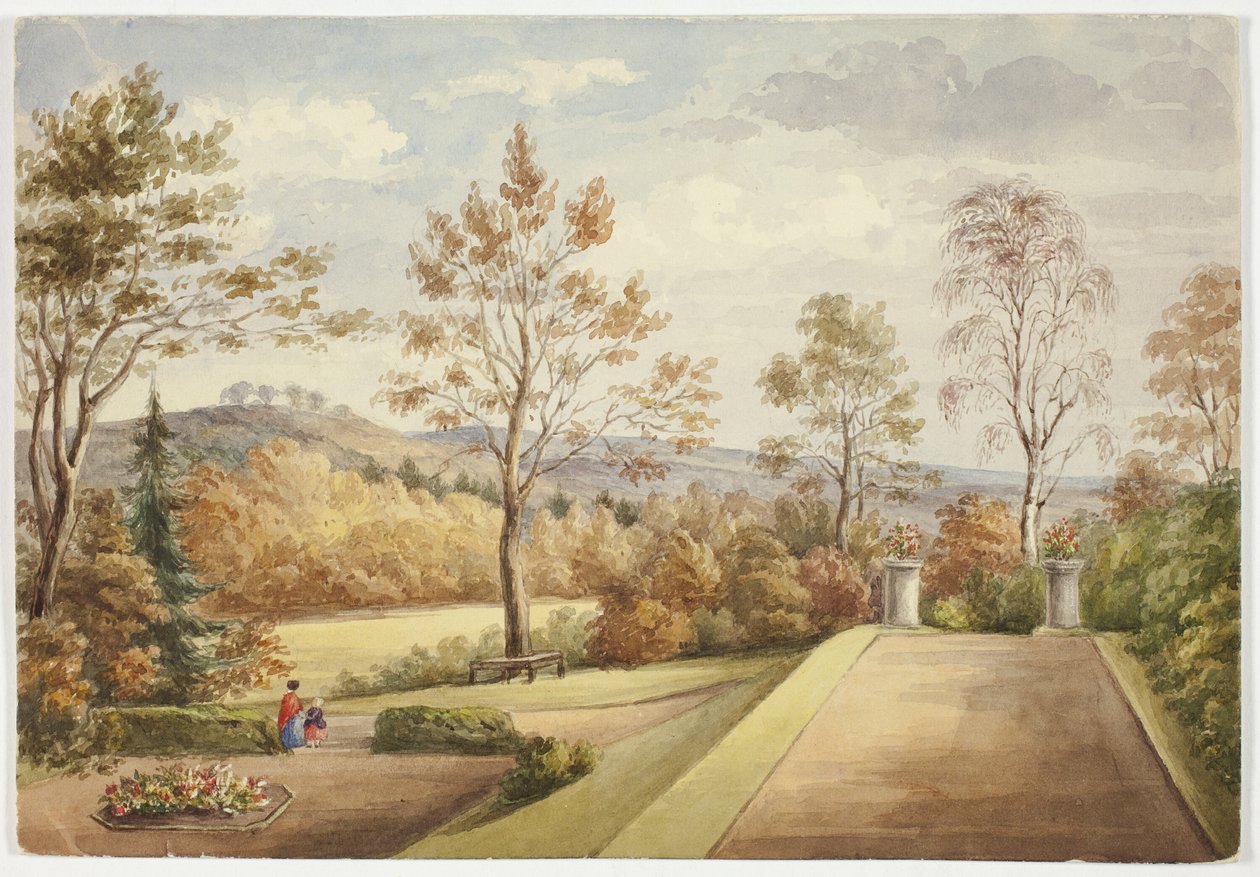 Terrasse au château de Wentworth - Elizabeth Murray