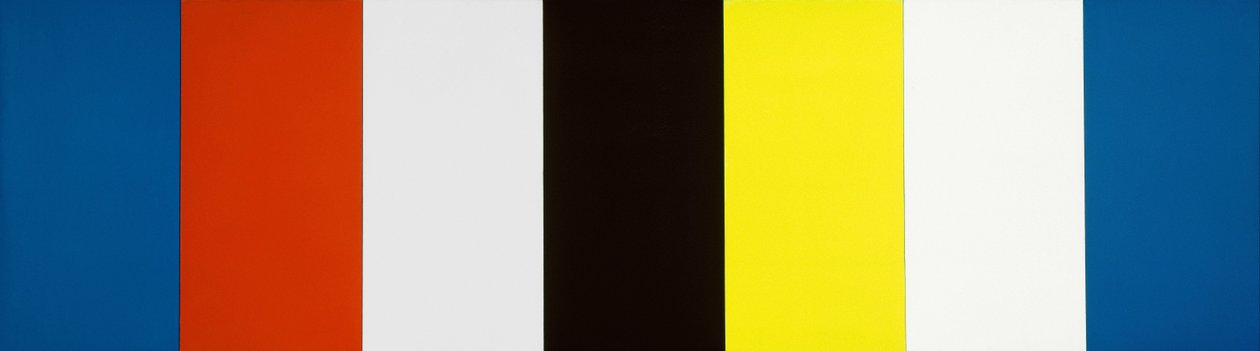 Rouge Jaune Bleu Blanc et Noir - Ellsworth Kelly