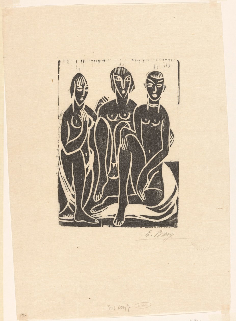 Trois femmes - Else Berg (signed by artist)