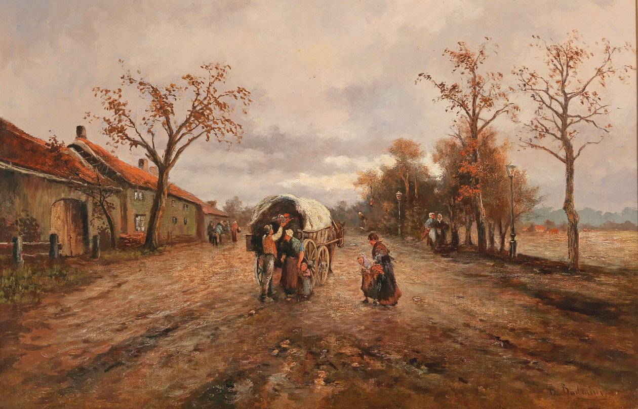 Sur la route de campagne - Emil Barbarini