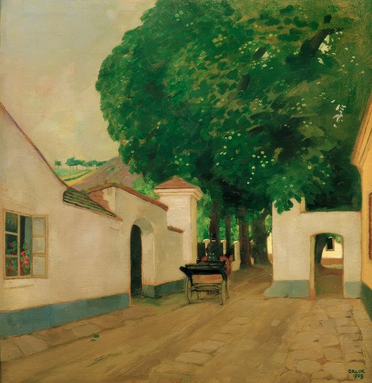 Entrée de la ferme - Emil Orlik