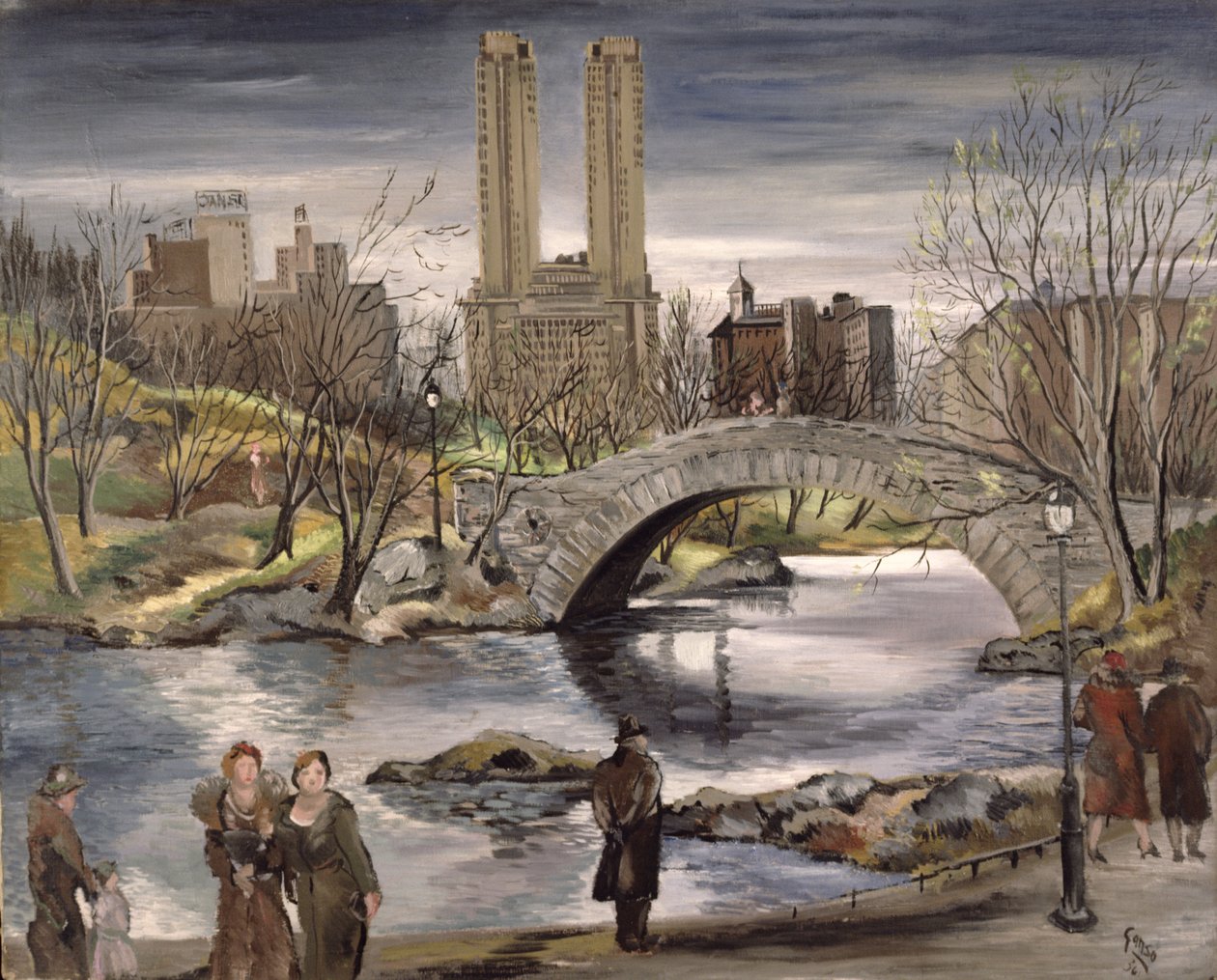 Printemps à Central Park, 1936 - Emil Ganso