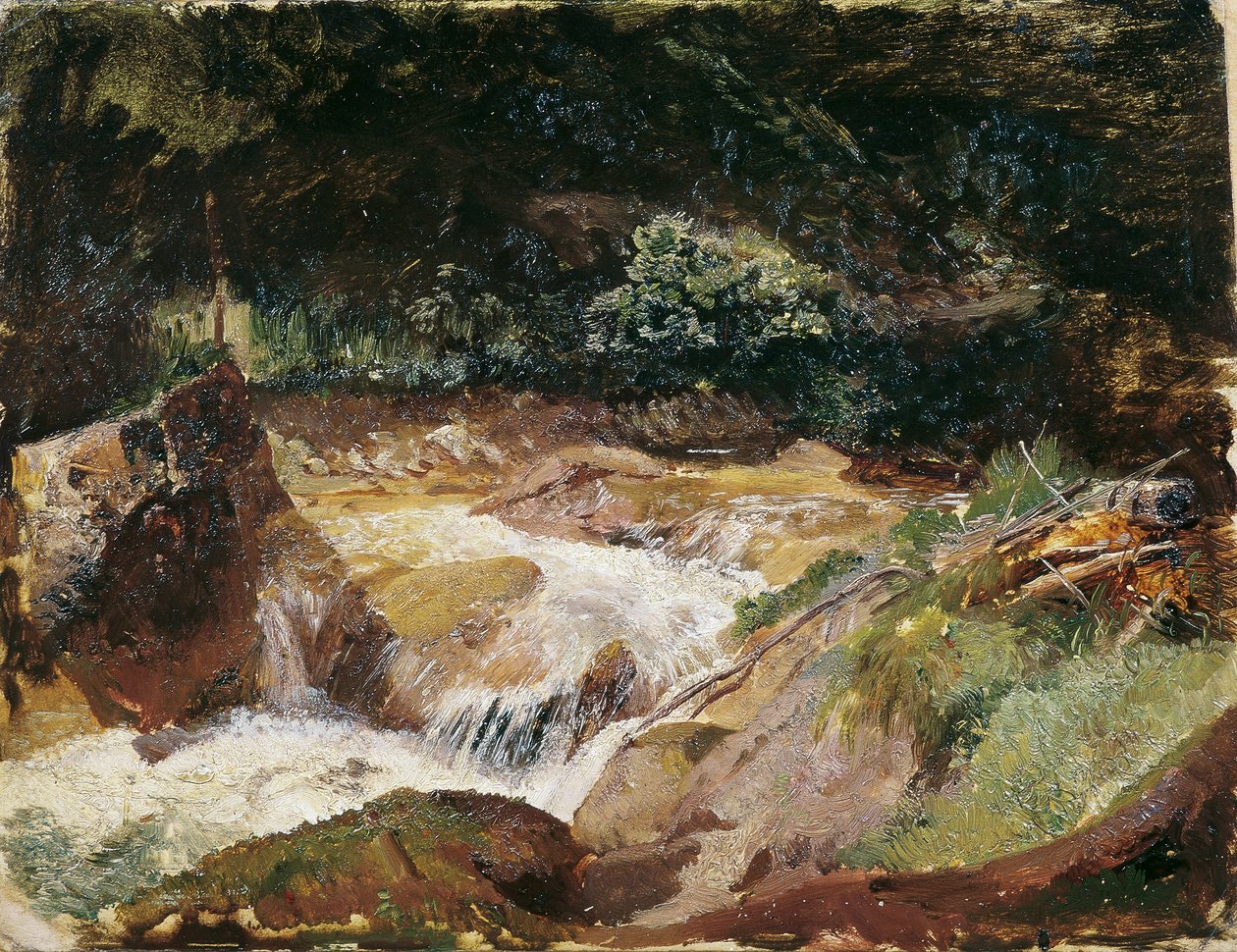 Ruisseau de montagne à Ramsau - Emil Jakob Schindler