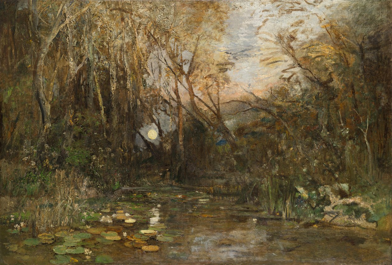 Lever de lune dans le Prater - Emil Jakob Schindler