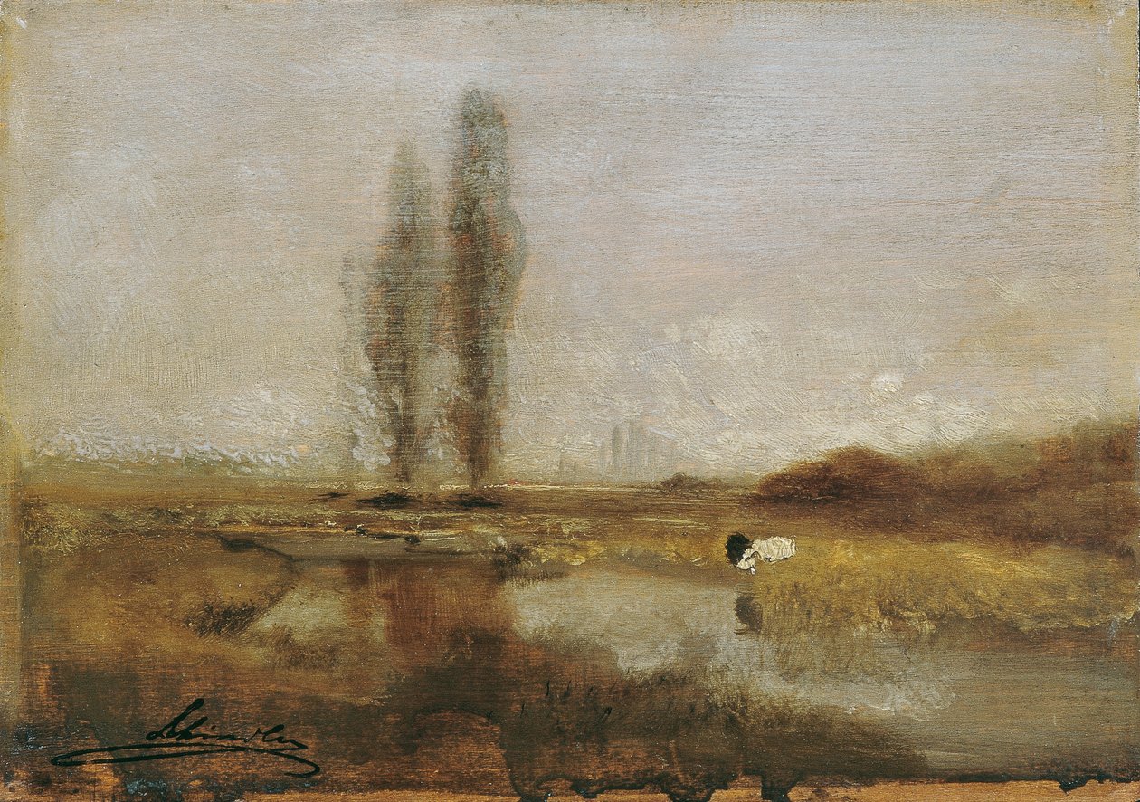 Paysage de lande près de Lundenburg - Emil Jakob Schindler