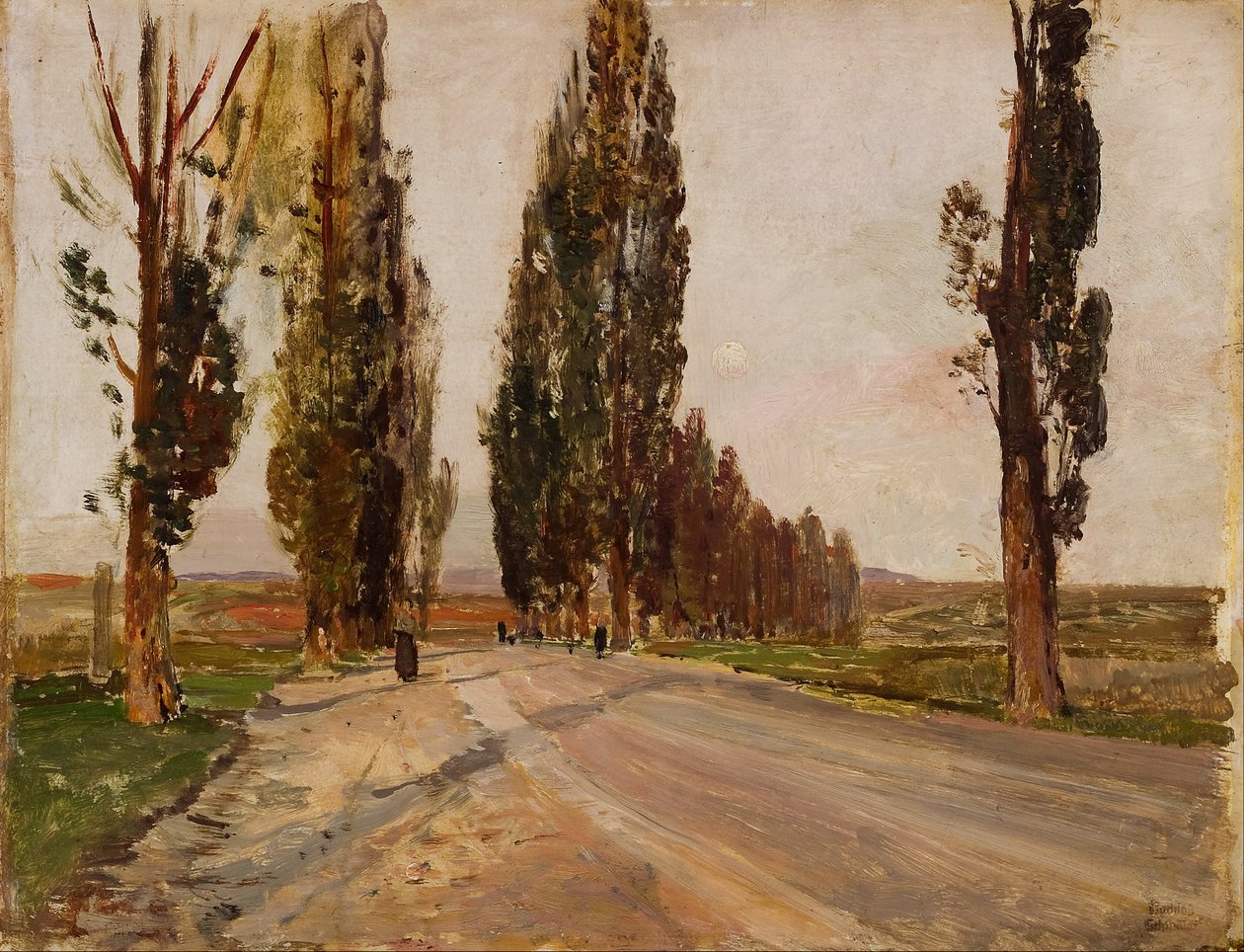 Allée de peupliers près de Plankenberg - Emil Jakob Schindler
