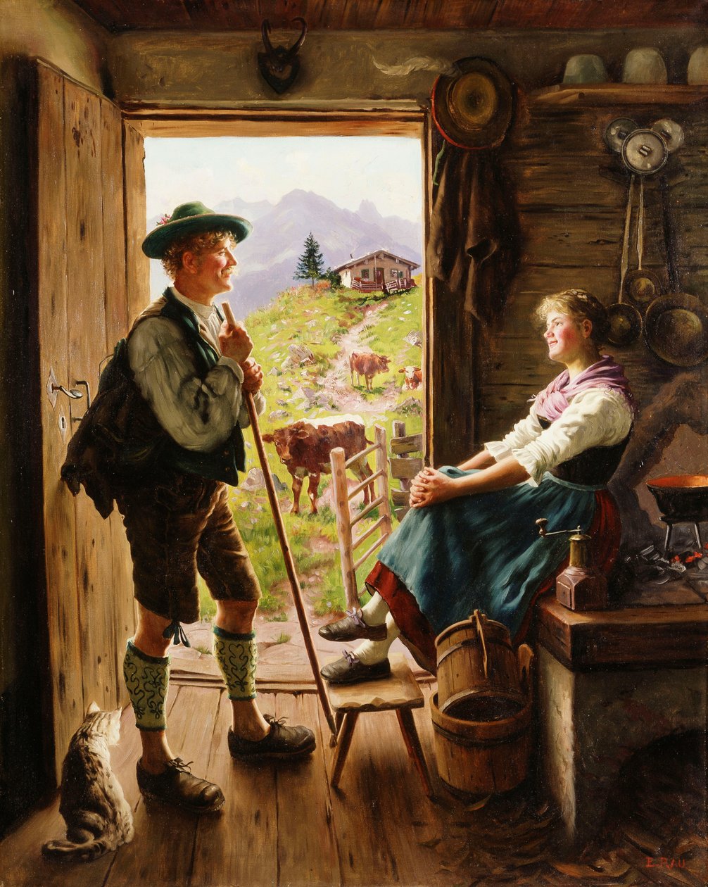 Couple tyrolien - Emil Karl Rau