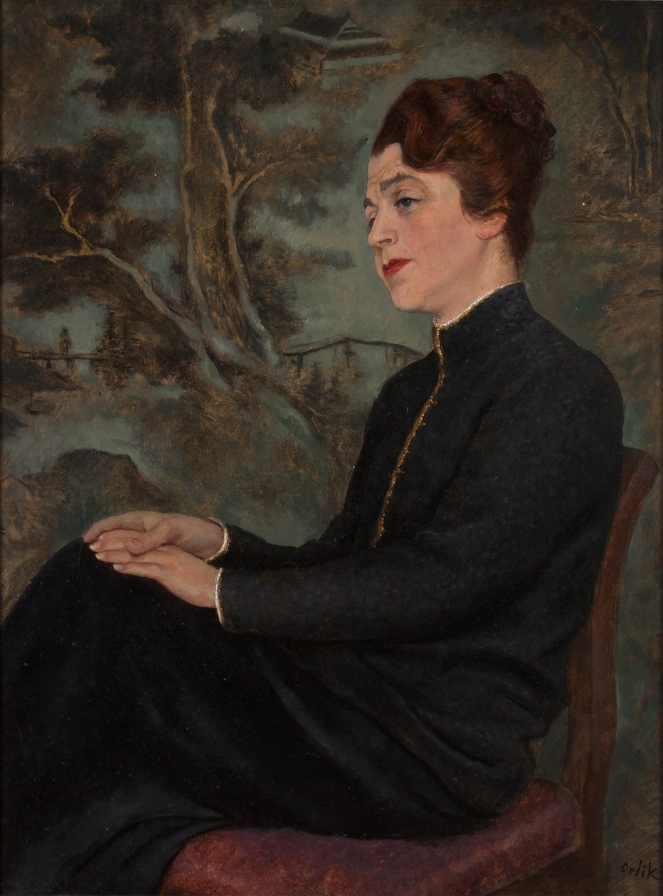 Portrait de dame - Emil Orlik