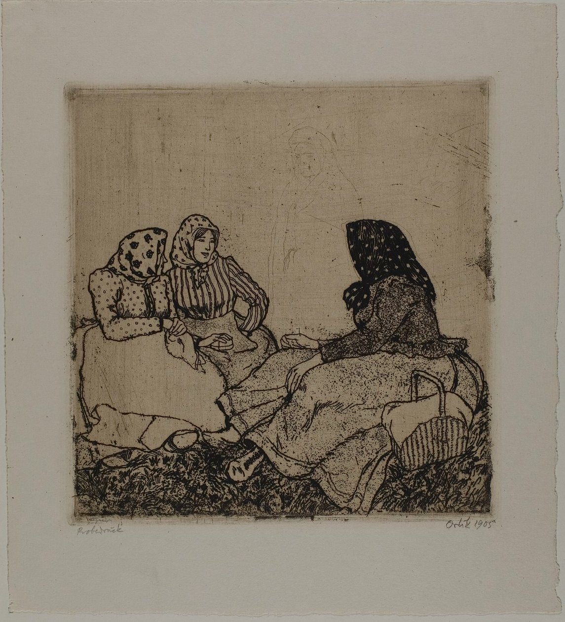 Trois femmes - Emil Orlik
