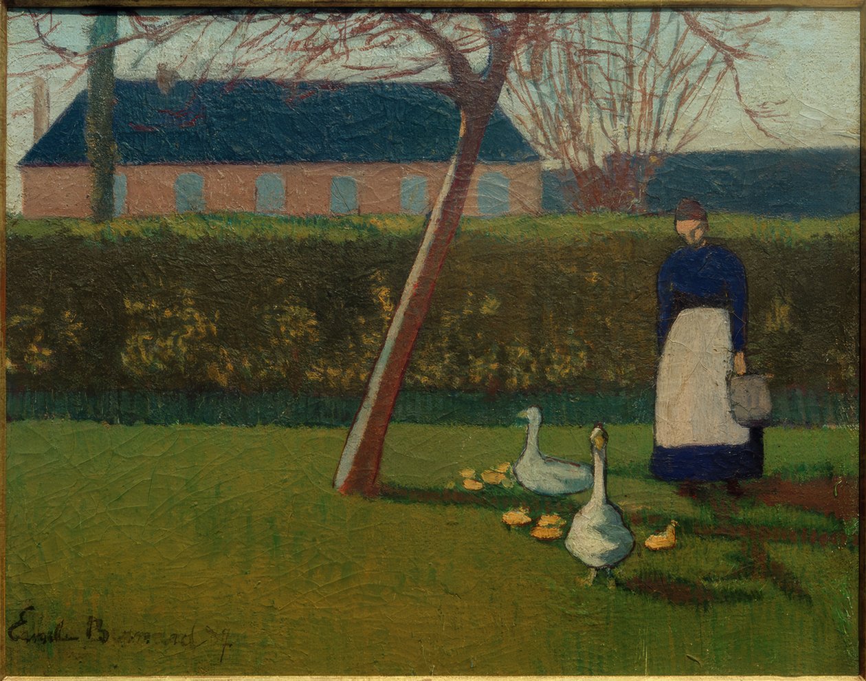 Femme avec des oies - Emile Bernard