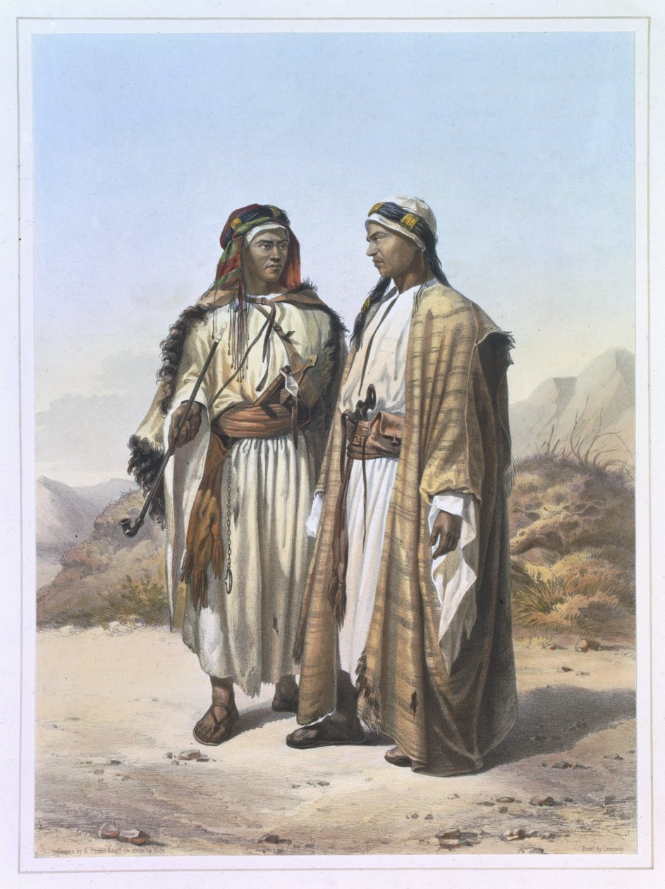 Un Mahazi et un Soualeh Bédouin, illustration de 