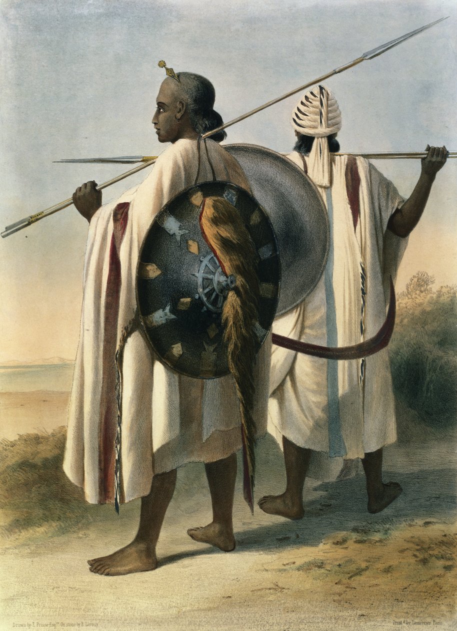 Guerriers Abyssins, illustration de 