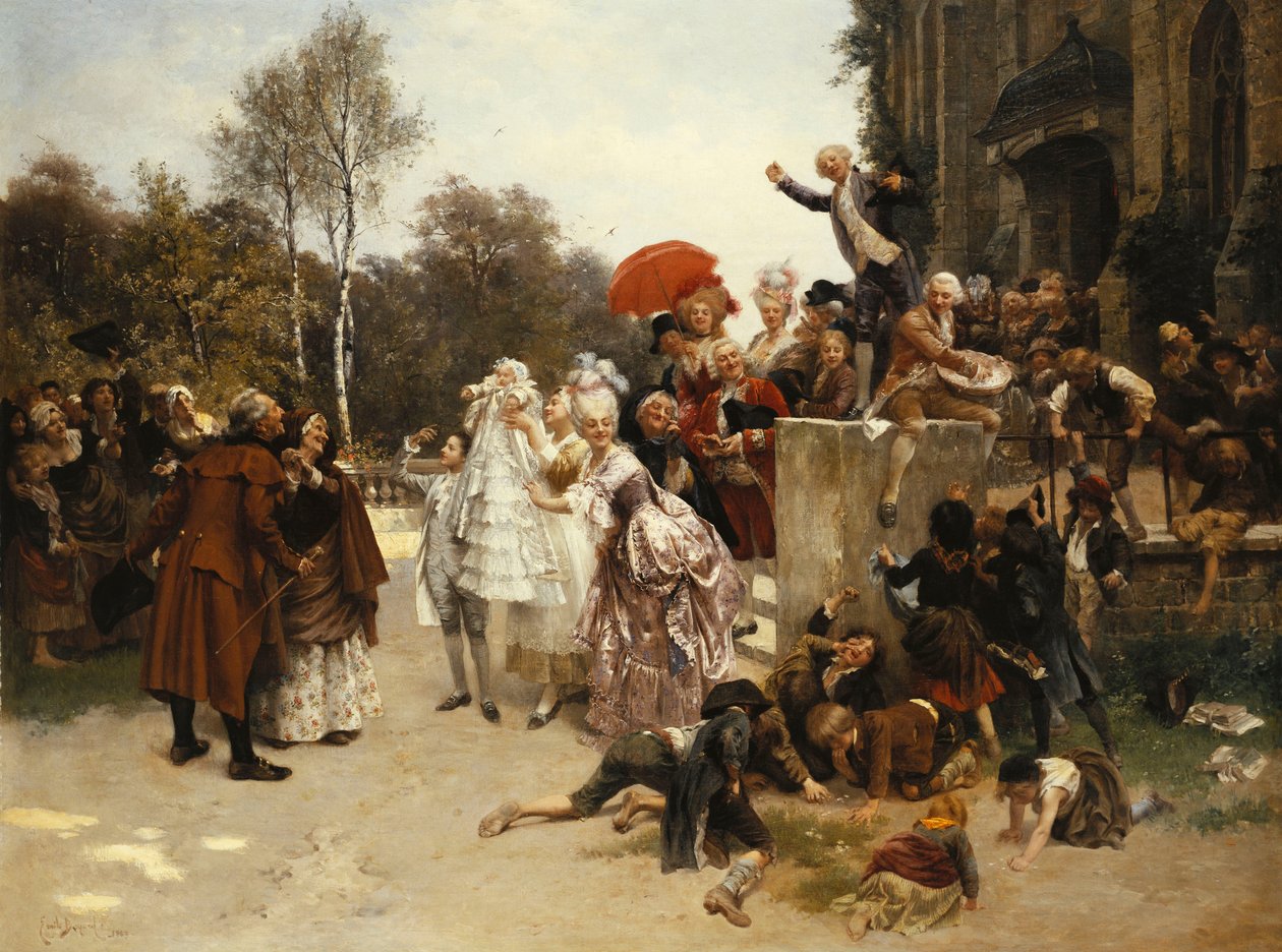 Le baptême, 1863 - Emile Antoine Bayard