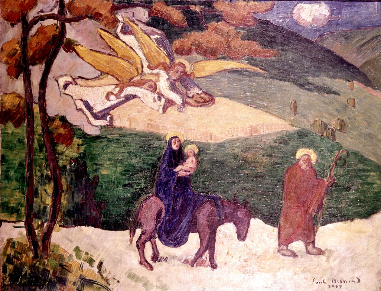 Fuite en Égypte - Emile Bernard