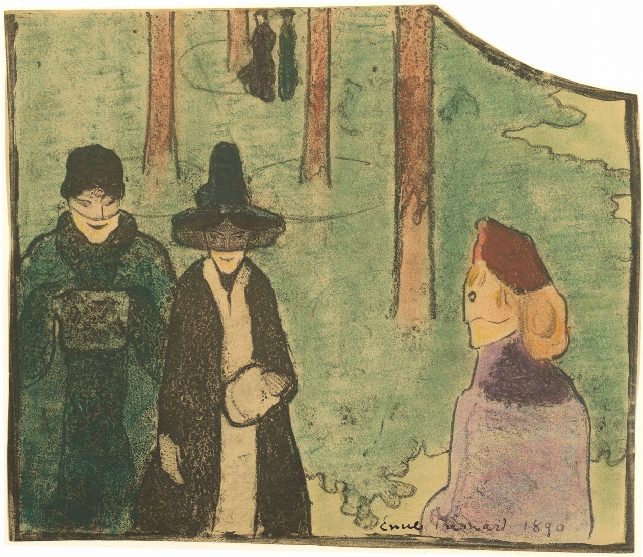 Dans les bois - Emile Bernard