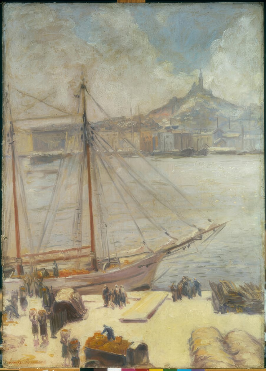 Marseille, le quai - Emile Bernard
