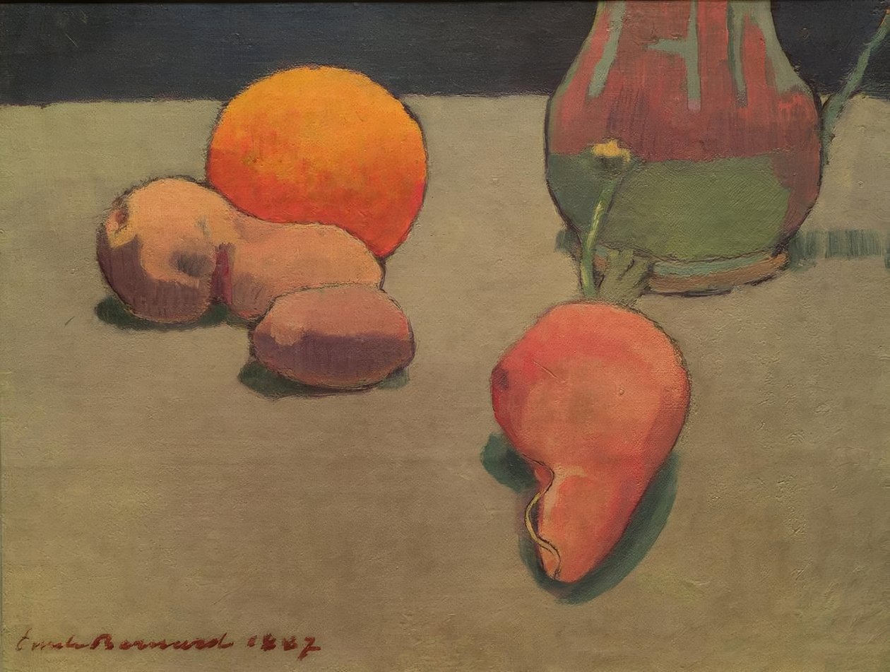 Nature morte avec orange - Emile Bernard