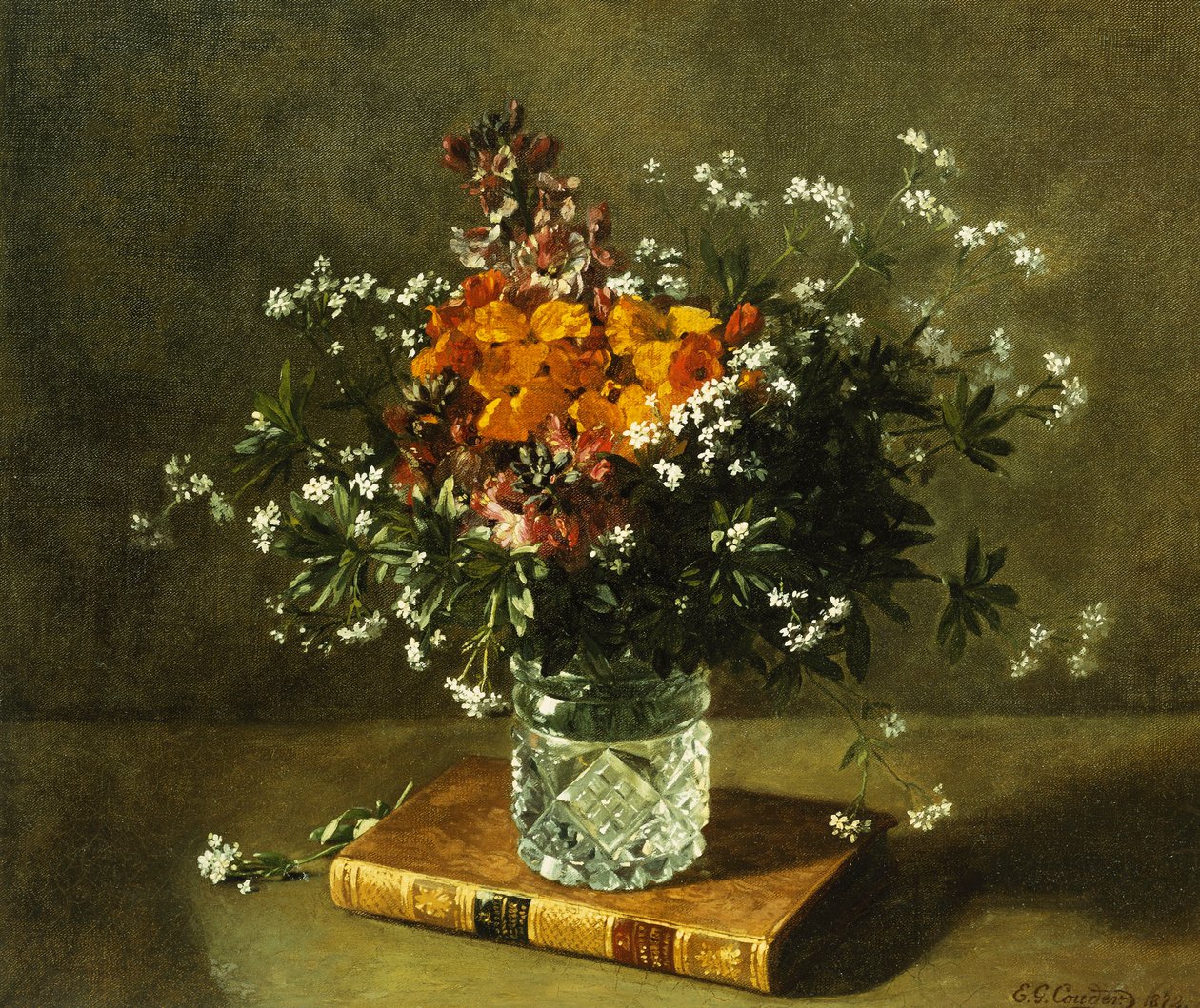 Nature morte florale, 1872 - Emile Gustave Couder