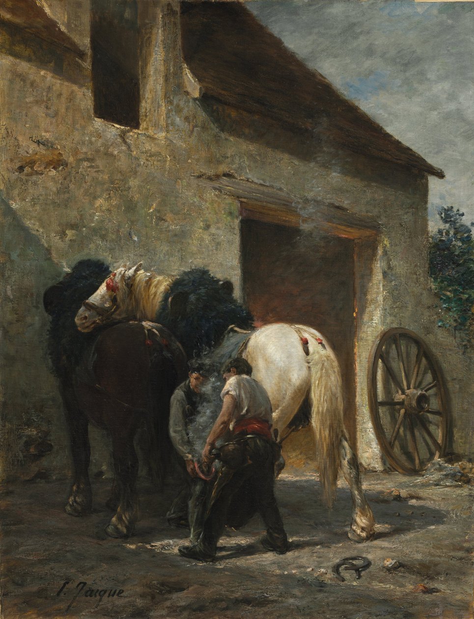 Forgerons, après 1887 - Émile Jacque