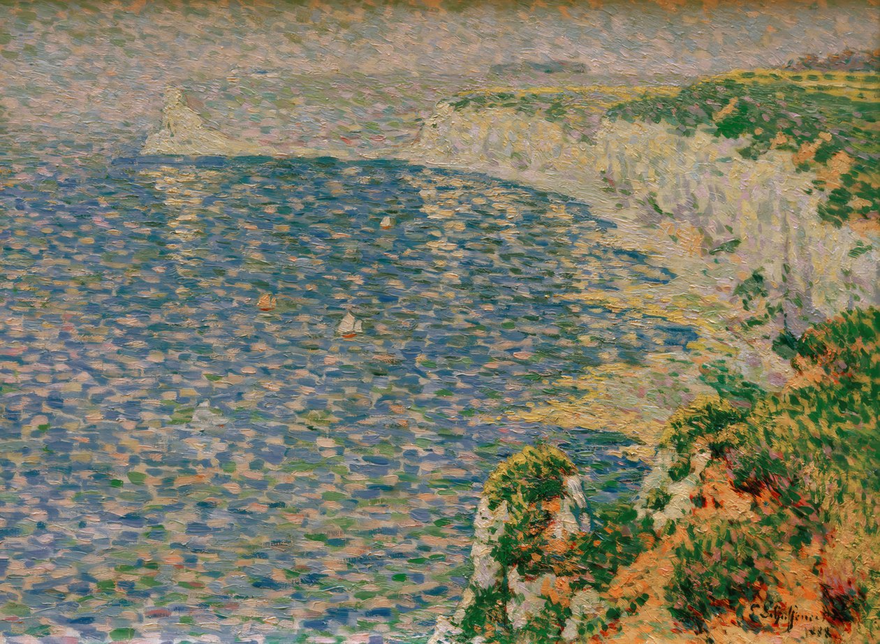 Vue sur les Falaises à Étretat - Emile Schuffenecker