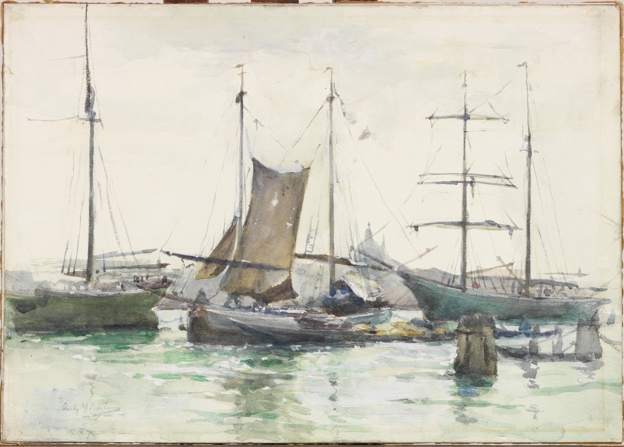 Navires dans le Bacino, Venise - Emily Murray Paterson