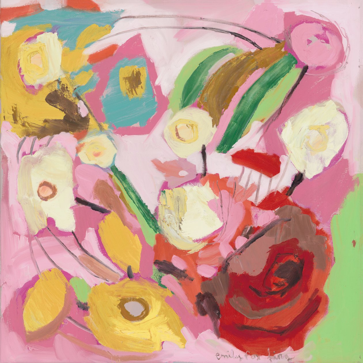 EFK0048, 2018 (huile sur toile) - Emily Fox King