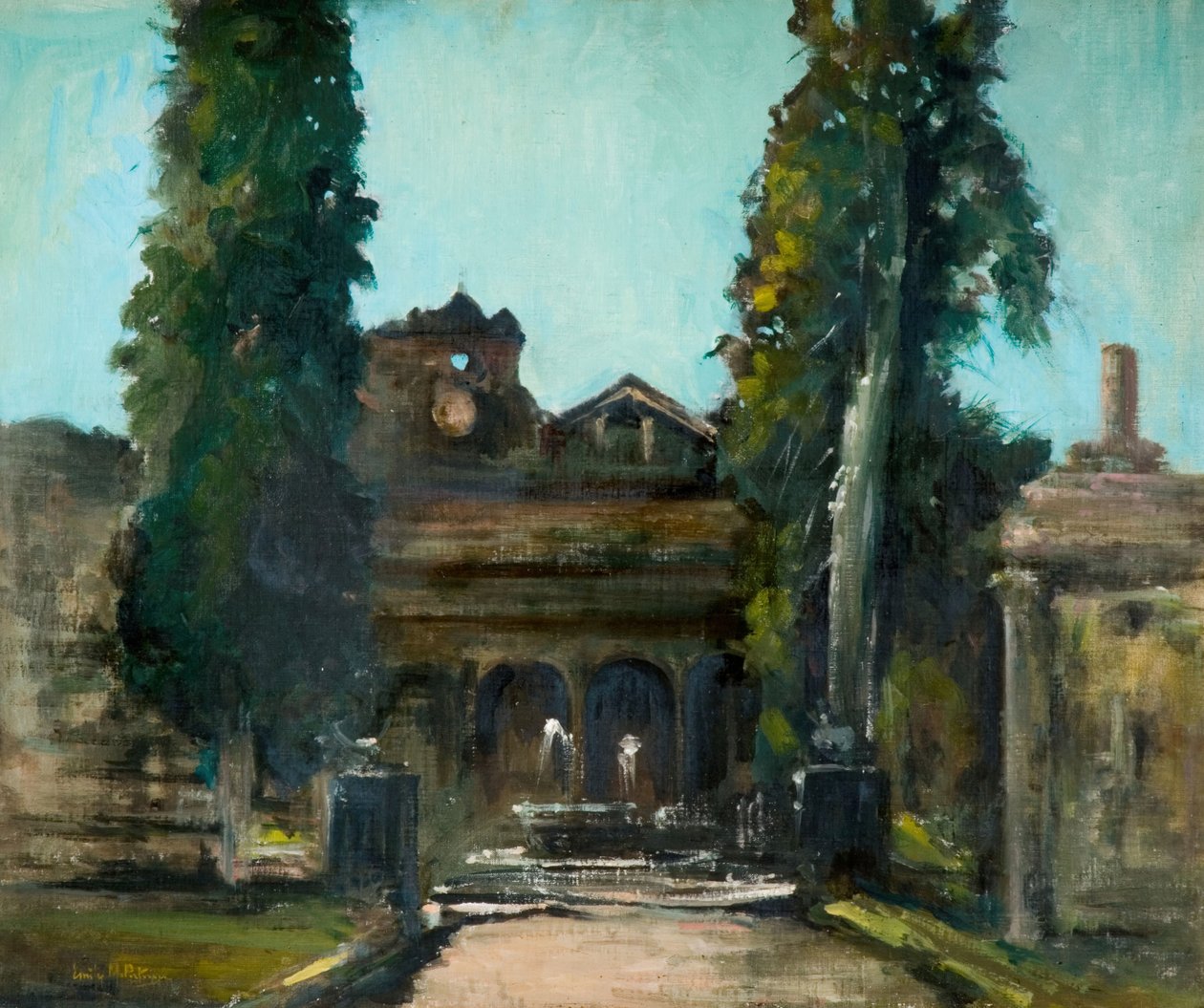 Les thermes de Dioclétien, Rome, 1930 - Emily Murray Paterson