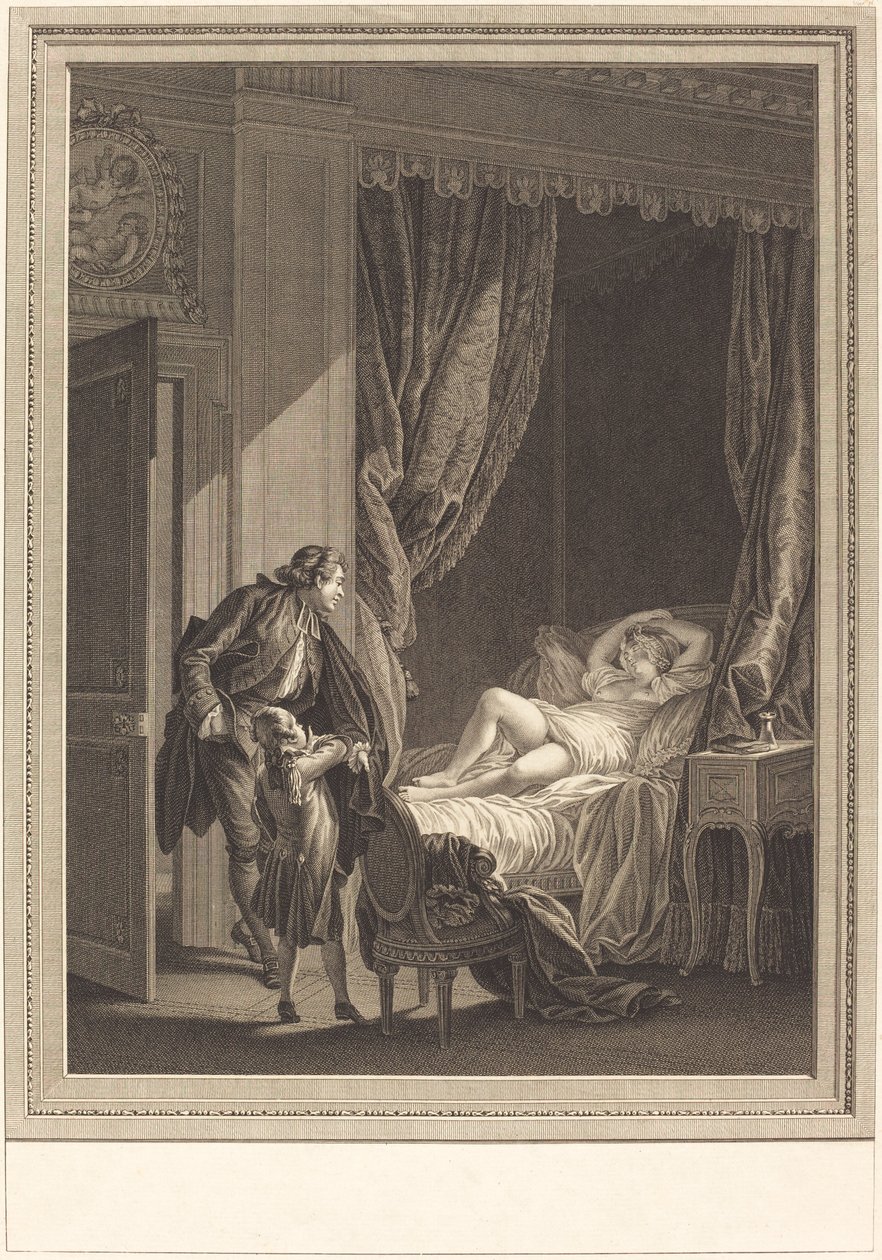 Le matin - Emmanuel Jean Nepomucène de Ghendt after Pierre Antoine Baudouin