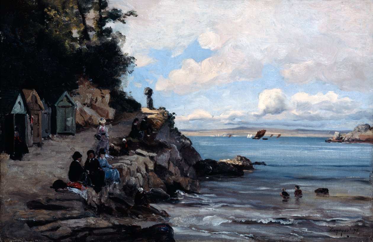 Samedi à la plage de bain pour femmes, 1876 - Emmanuel Lansyer