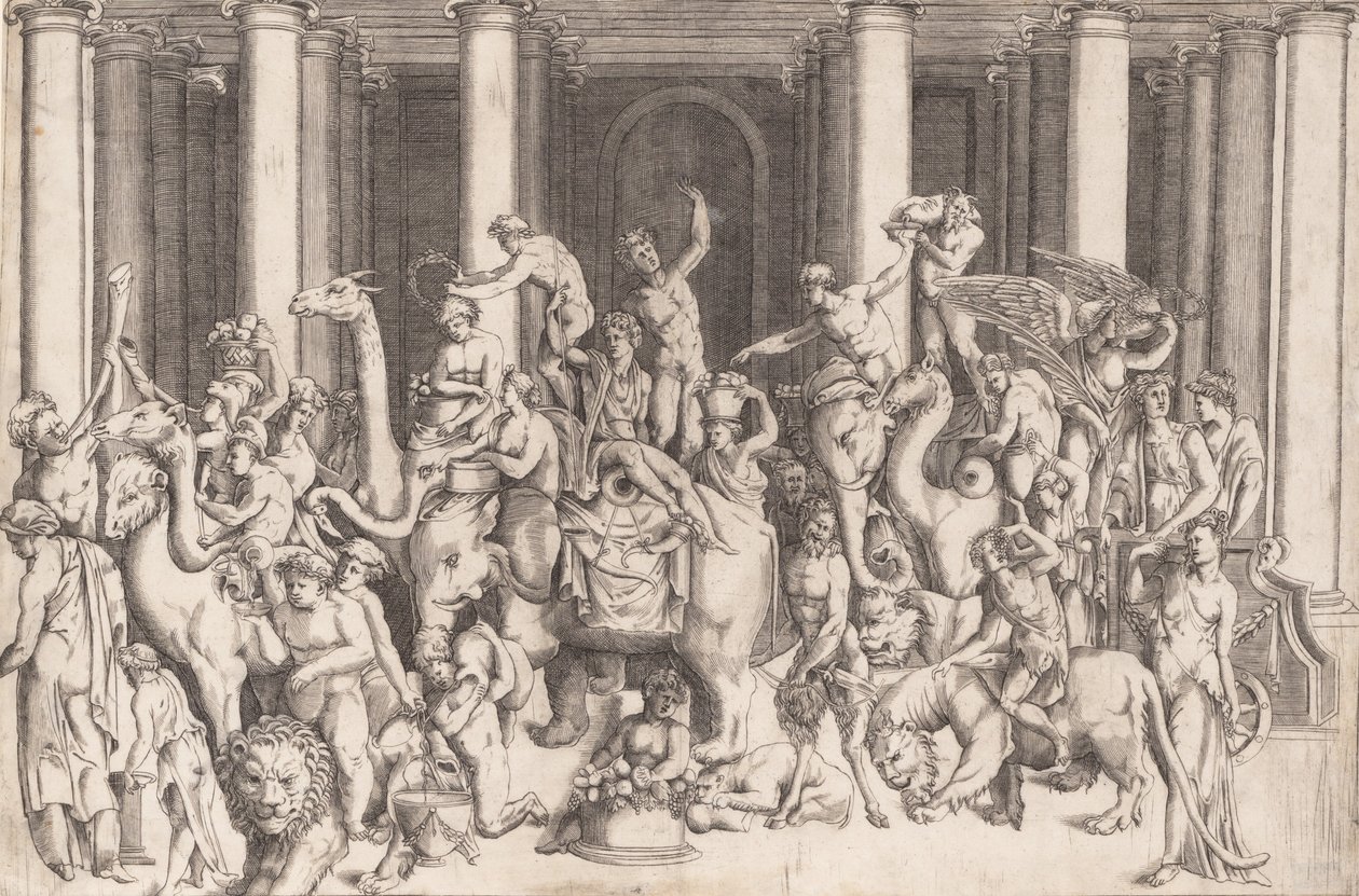 Le triomphe indien de Bacchus - Enea Vico.
