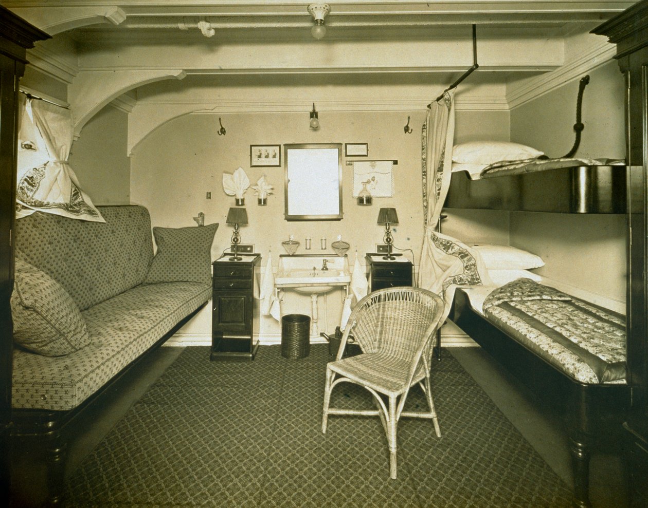 Cabine à bord du RMS Samaria - English Photographer