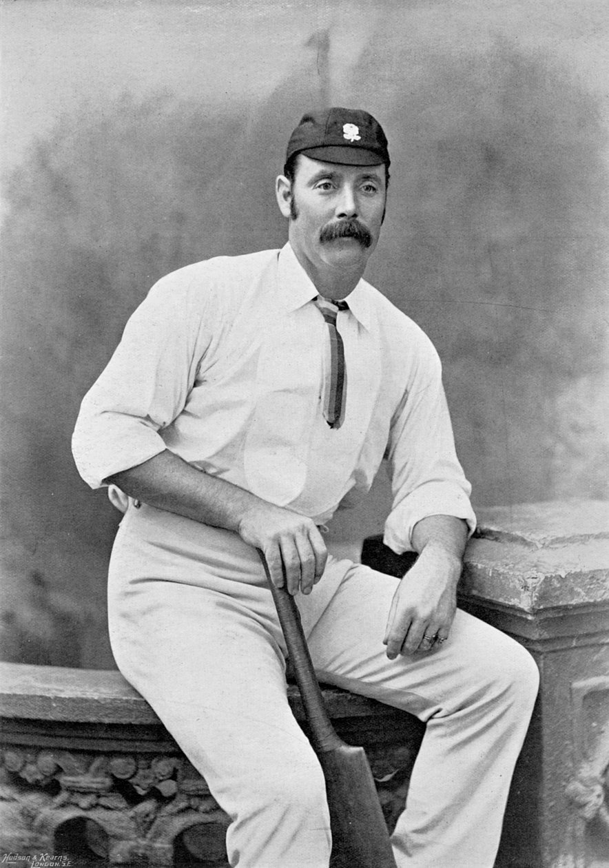 George Ulyett, de Famous Cricketers and Cricket Grounds, publié par Hudson and Kearns, 1895 - English Photographer