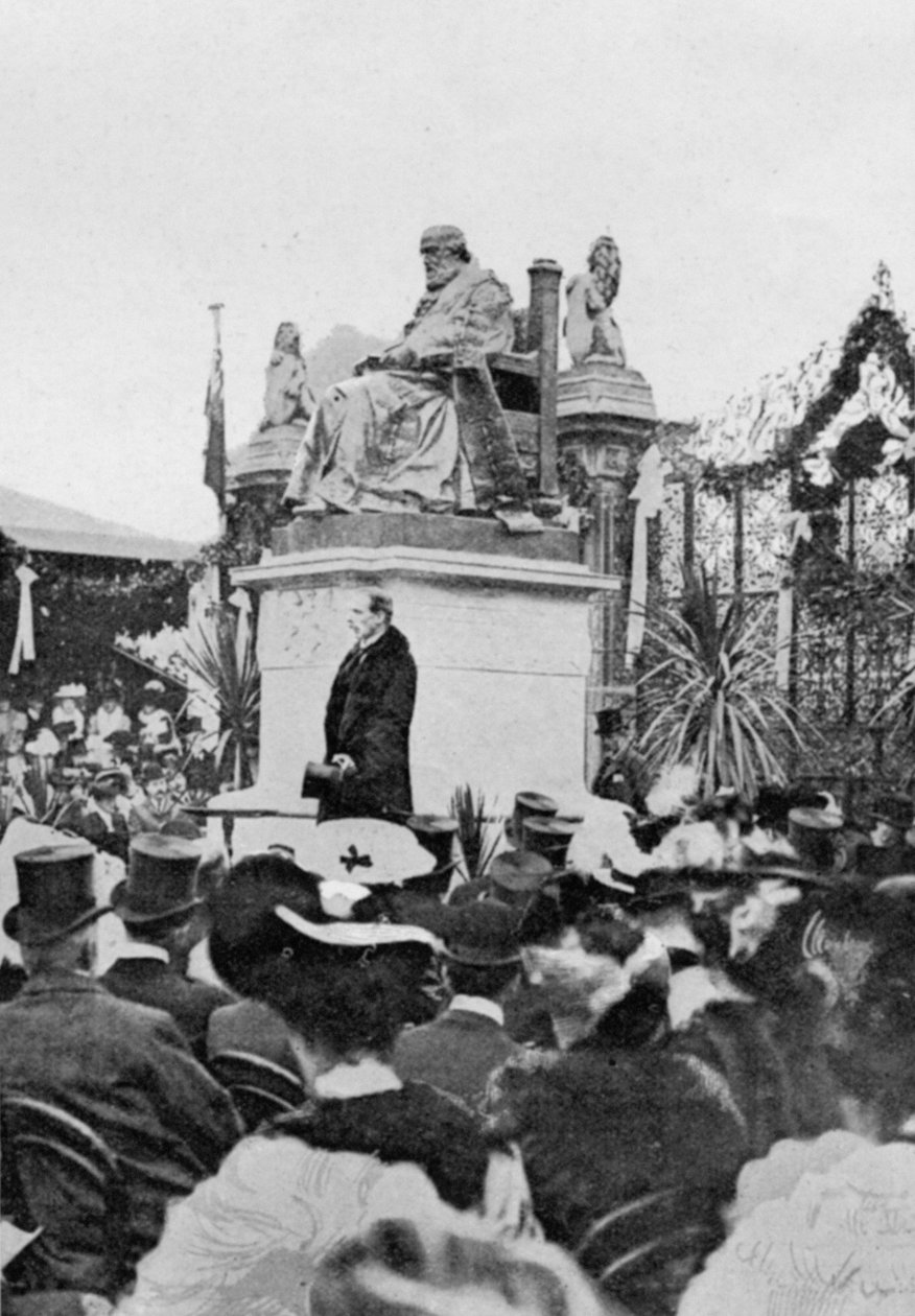 Lord Salisbury accepte la statue, d