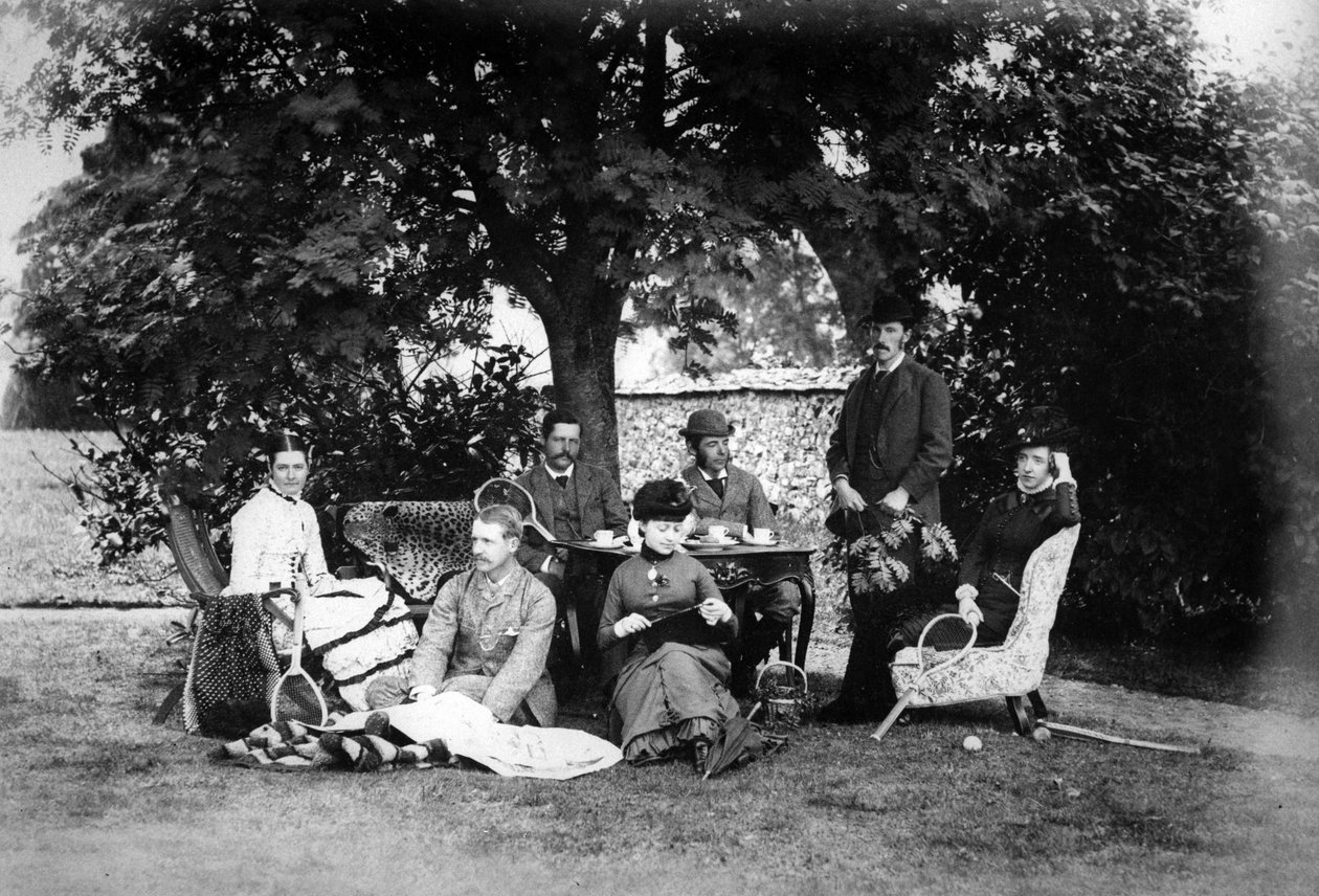 Thé dans le jardin, vers 1890 - English Photographer