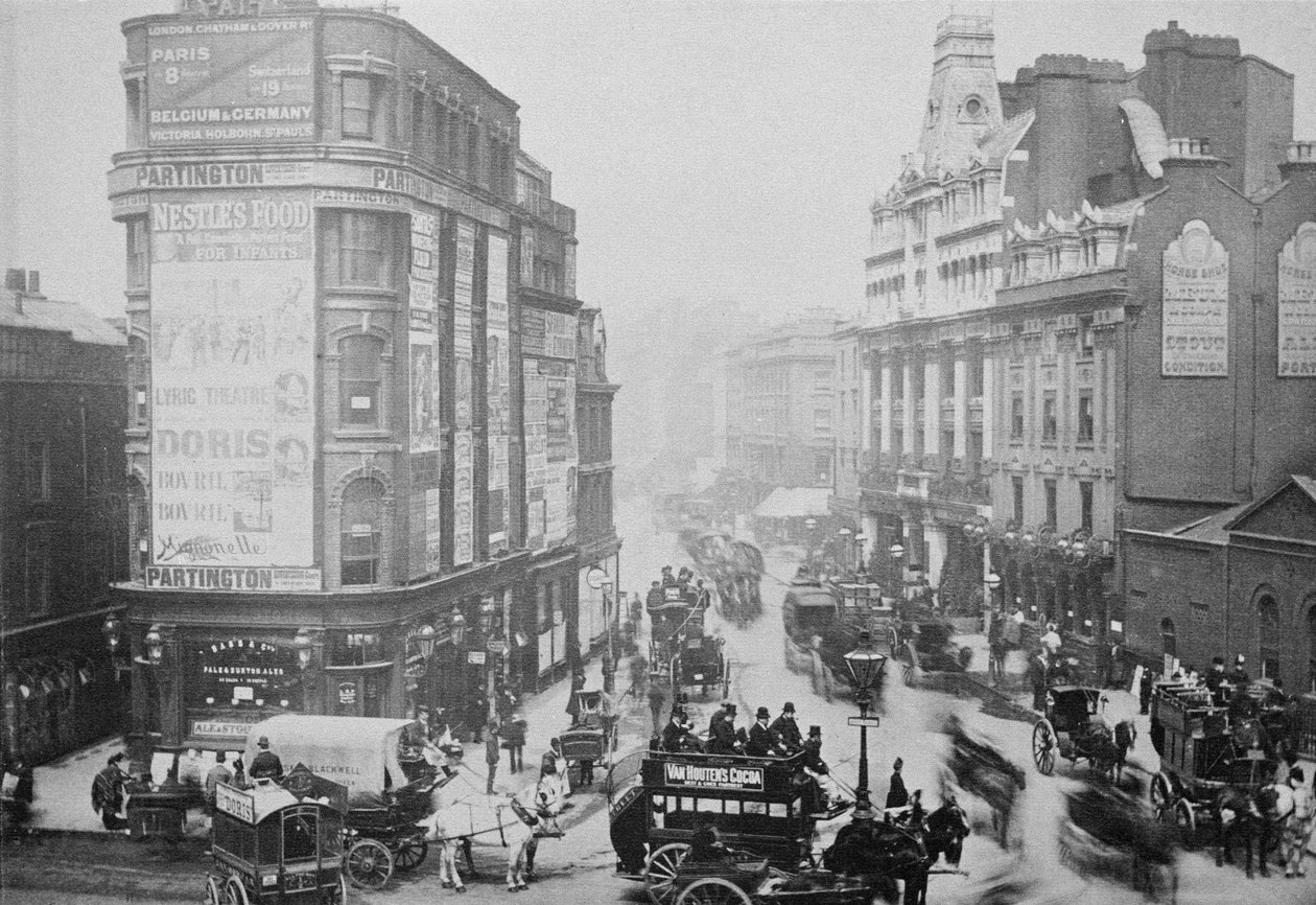 Vue de Tottenham Court Road, vers 1885 - English Photographer