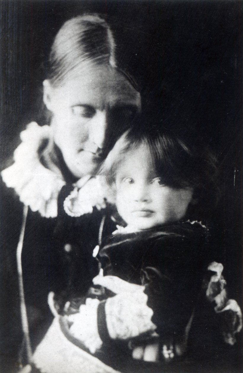 Virginia Woolf, avec sa mère Julia, 1884 - English Photographer