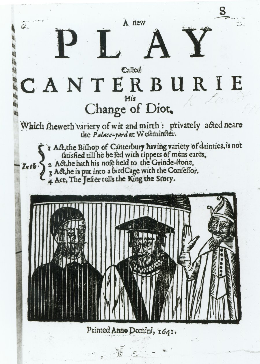 Une nouvelle pièce appelée Canterburie, 1641 - English School