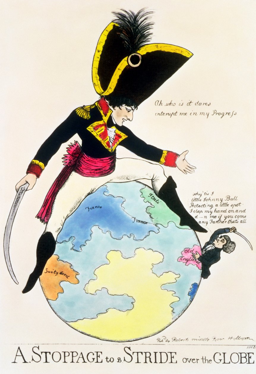 Un arrêt à une enjambée sur le globe, 1803 - English School