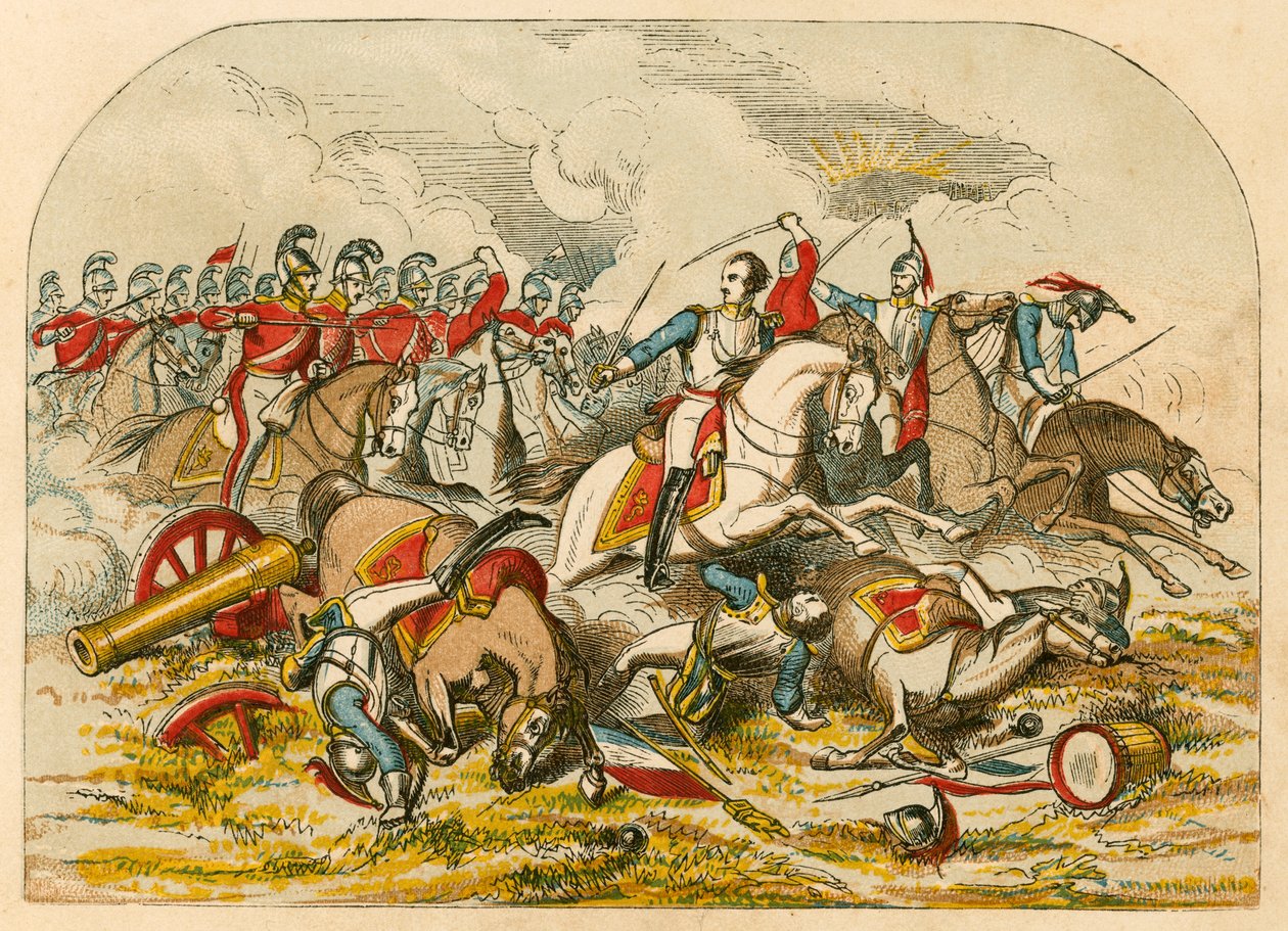 Charge de la cavalerie à Waterloo - English School