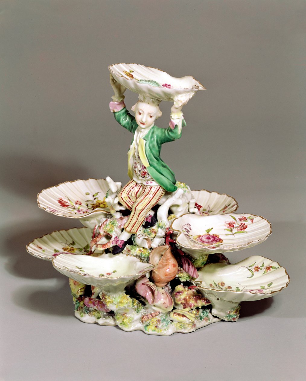 Centre de table Derby, 1760-65 - English School