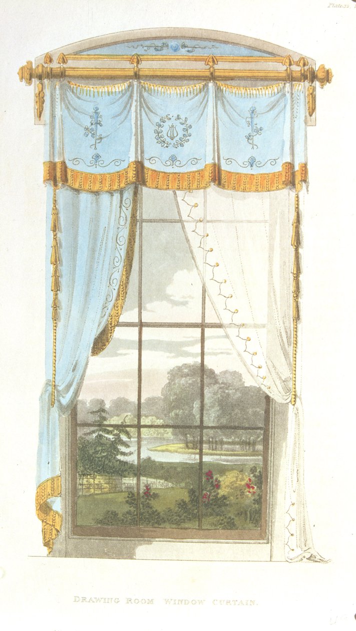 Rideau de fenêtre de salon, planche 72 de l
