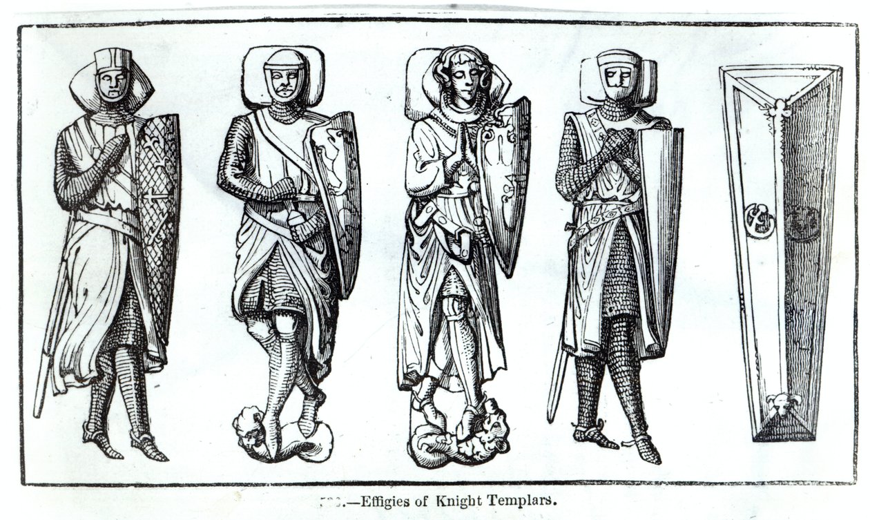 Effigies des Chevaliers Templiers - English School