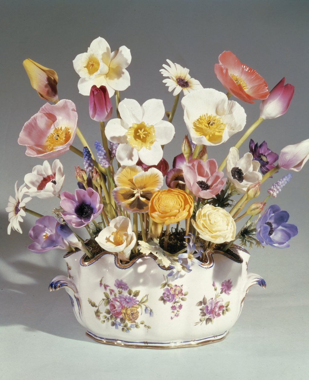 Fleurs dans un pot, Royal Worcester - English School